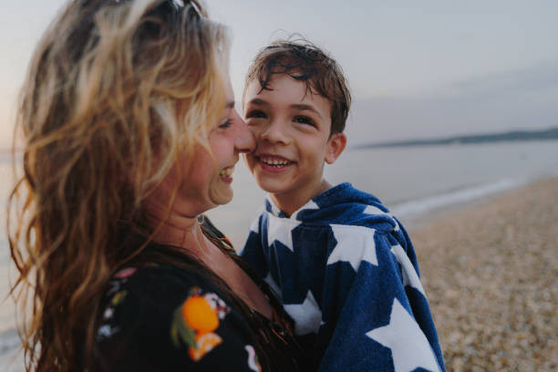istock Happy moments at the beach 2201055642