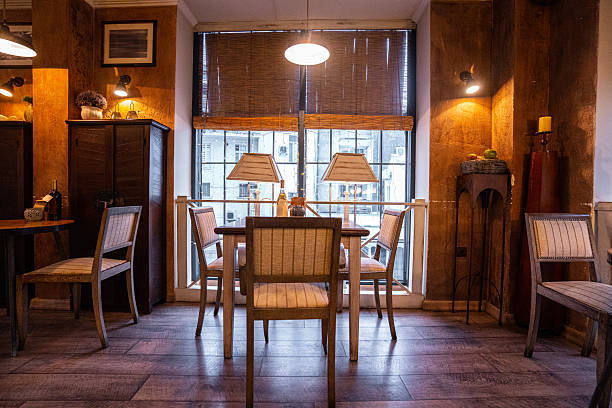 istock Restaurant Interior Design With Cozy Warm Atmosphere 2201058325
