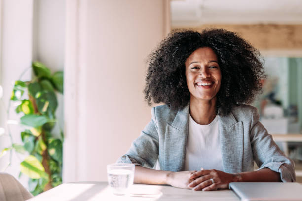 istock Confident businesswoman in modern office. 2201058979