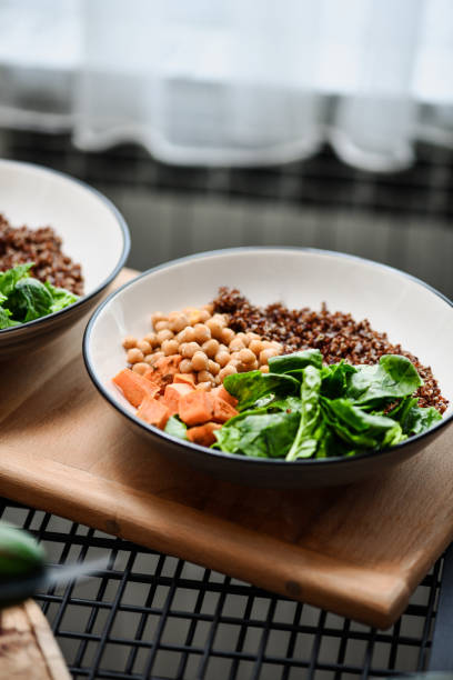 istock Vegan Salad Bowls For Satisfying and Nutritious Lunch for Two 2201068390
