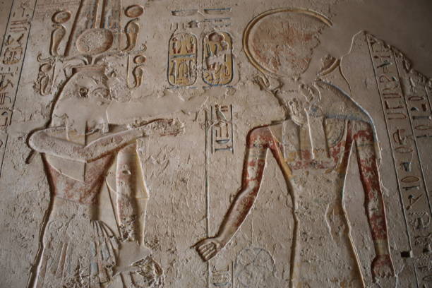 istock Manuscript and drawings at valley of the kings 2201078021