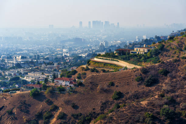 istock Overlook of Los Angeles with Wildfire Effects 2201082088