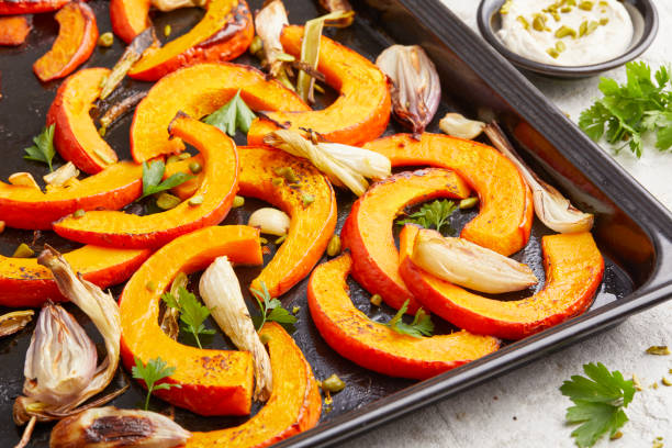 istock Roast Pumpkin Slices with Vegan Ricotta 2201085762