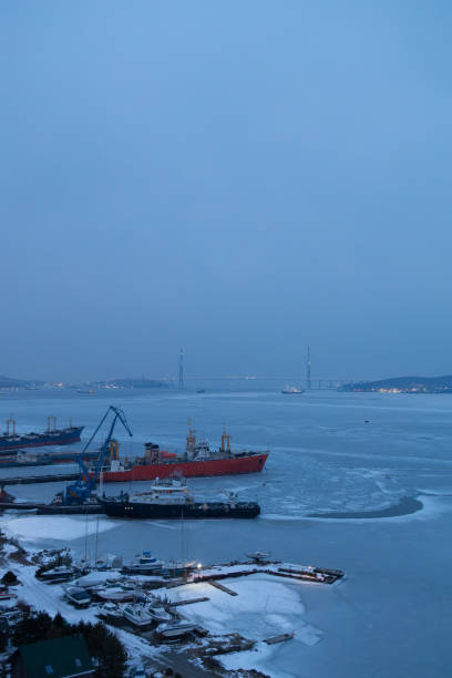 istock Northern Port City in the evening 2201087304