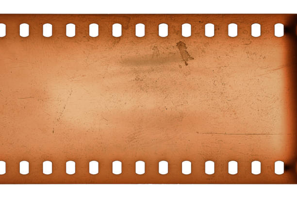 istock Dusty and grungy 35mm film texture or surface 2201091103