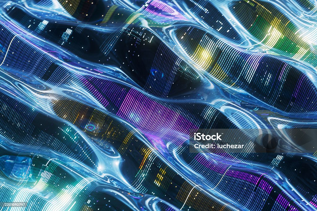 Dynamic Flow Of Digital Data Streams Stock Photo - Download Image Now ...
