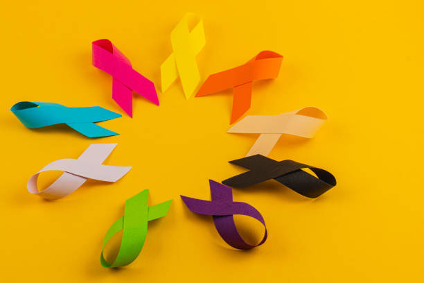 istock Colorful awareness ribbons representing various health campaigns and causes 2201095859