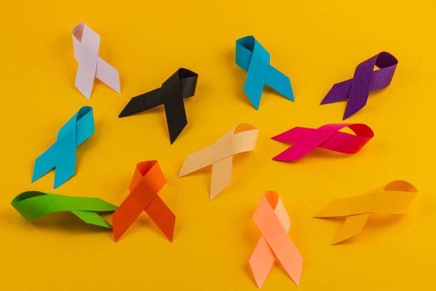 istock Colorful awareness ribbons representing various health campaigns and causes 2201096048