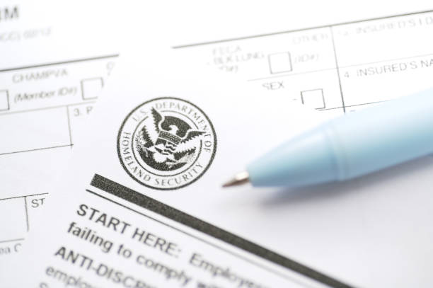 Close up of a bankruptcy official business notification on white envelope.