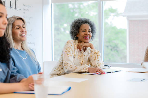 istock Confident Women in Business Meeting, Discussing Ideas 2201100626