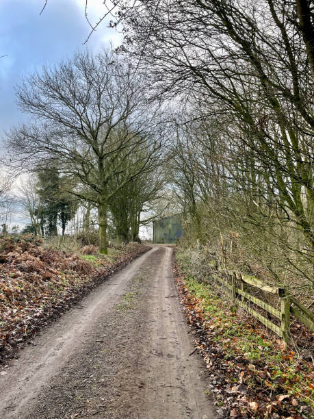 istock Dirt Track In Rural Northamptonshire, England 2201101696