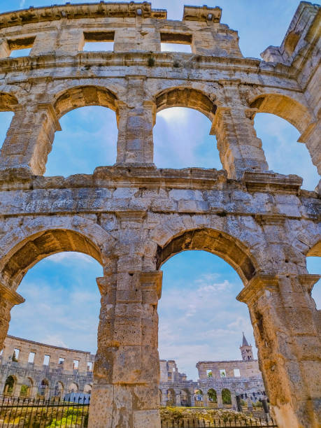 istock Ancient Roman amphitheater in Pula 2201104040