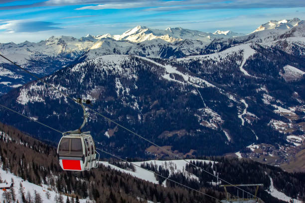 istock Scenic Gondola Ride in Mountains 2201111537