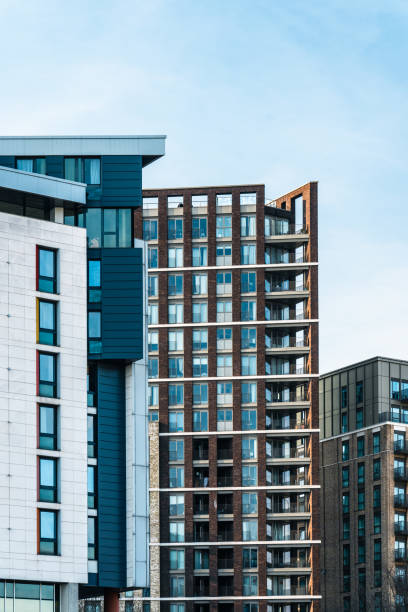 istock Modern apartment buildings rising in london's skyline 2201113439