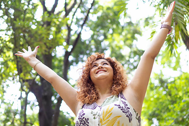 istock Woman happy with life 2201118483