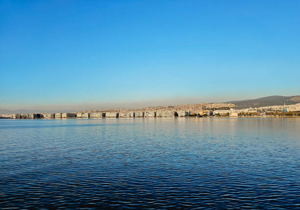 View of Thessaloniki coastline during sunny day