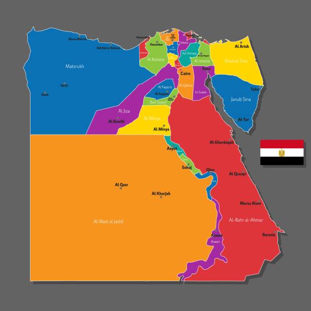 Postal Code Egypt Map 2,200+ Political Map Of Egypt Stock Illustrations, Royalty-Free Vector ...