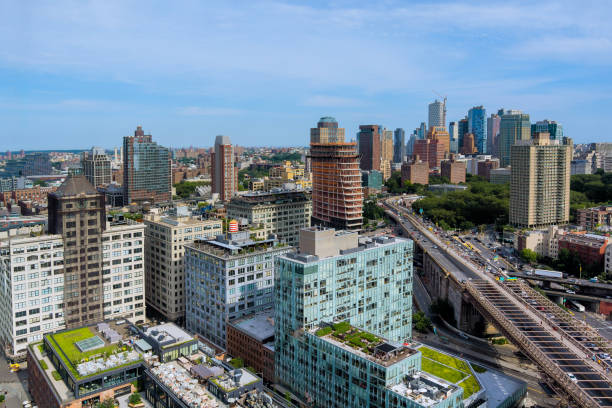istock Urban skyline view showcasing modern architecture and bustling streets during a sunny day 2201123192