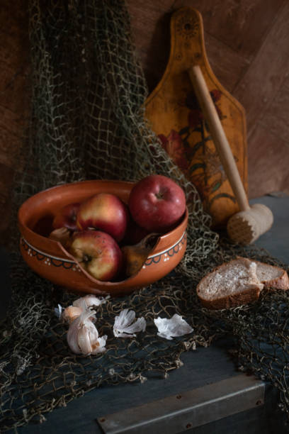 istock rustic still life with a focus on simple, wholesome ingredients. 2201123219