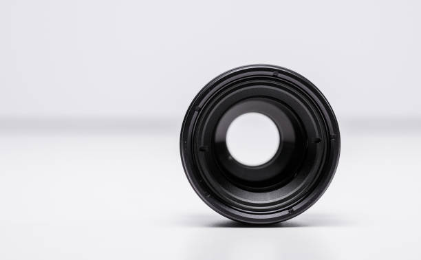 front view of olympus tcon-t01 teleconverter lens element..