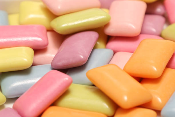 Background picture of tablet chewing gums.