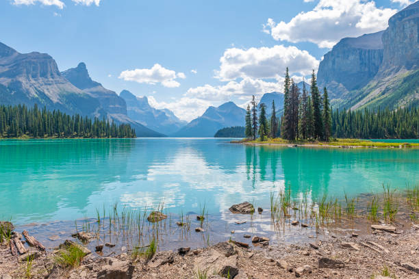 istock Spirit Island reflection, Jasper national park, Canada 2201135679