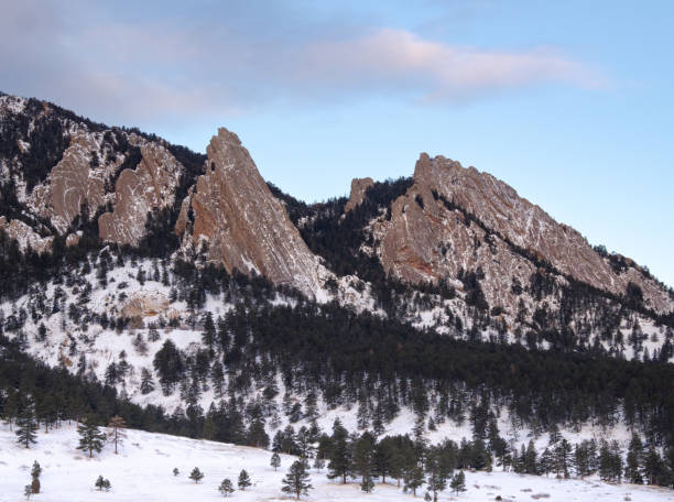 istock Dramatic Flatiron Range Near Boulder, Colorado Photographed in Winter 2201139093