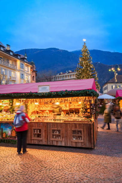 istock Bolzano, Christmas market decorations 2201152798