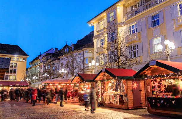 istock Bolzano, Christmas market decorations 2201152808