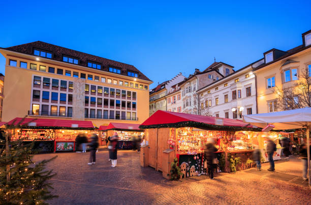istock Bolzano, Christmas market decorations 2201152809