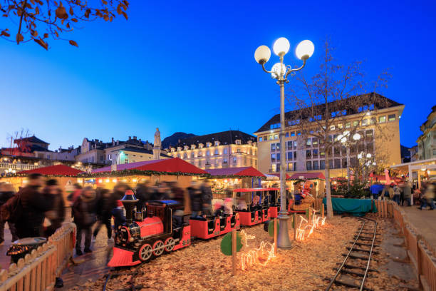 istock Bolzano, Christmas market decorations 2201152812