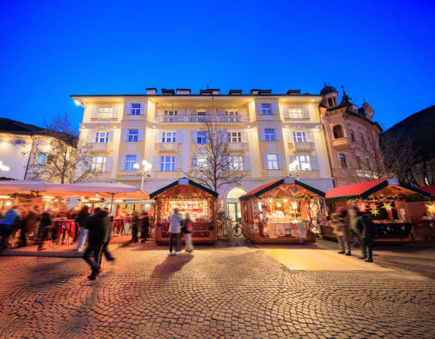 istock Bolzano, Christmas market decorations 2201152816