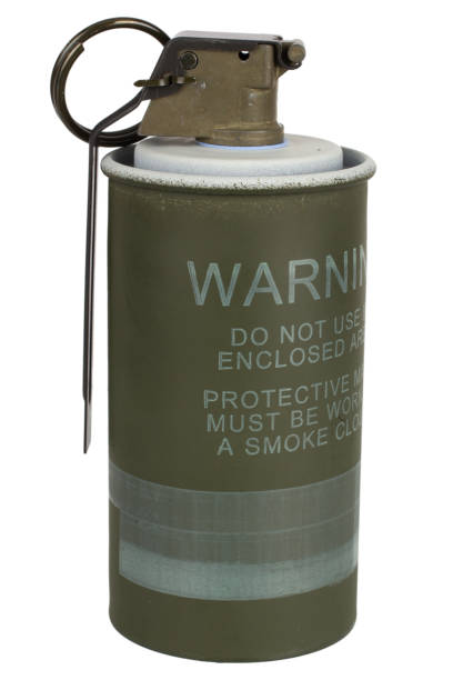 istock M83 smoke hand grenade isolated on white 2201153171