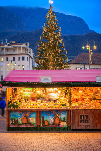 istock Bolzano, Christmas market decorations 2201153406