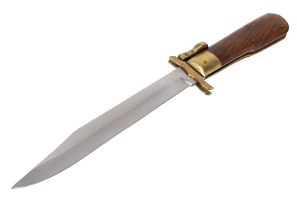 istock vintage hunting knife isolated on white 2201153489