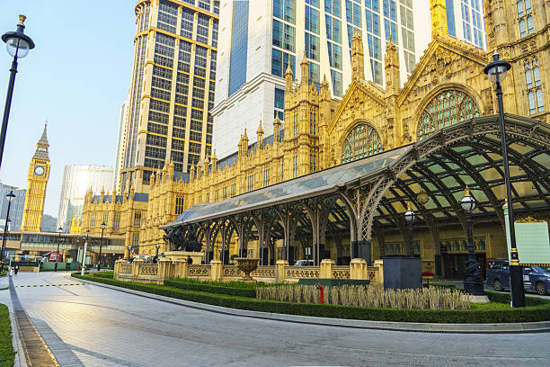 Luxury casino hotel lobby