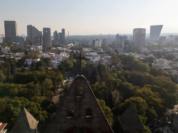 istock Drone photos of Polanco in CDMX on a sunny day 2201190949