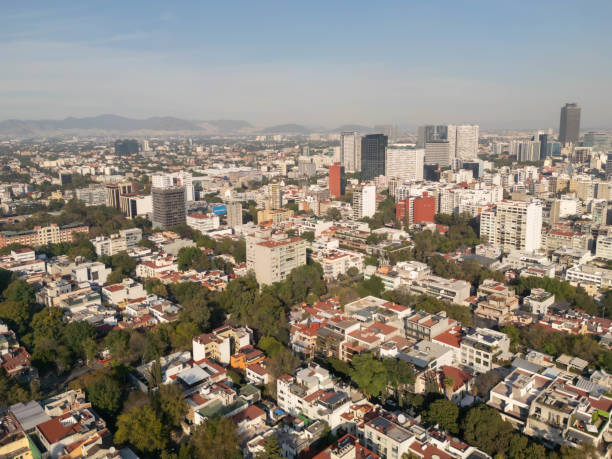 istock Drone photos of Polanco in CDMX on a sunny day 2201190954