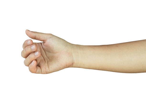 istock Female hand gesture Isolated on white background, clipping path. 2201193045