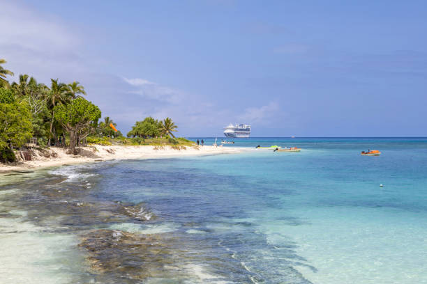 Beautiful tropical beach of Mystery Island in Vanuatu