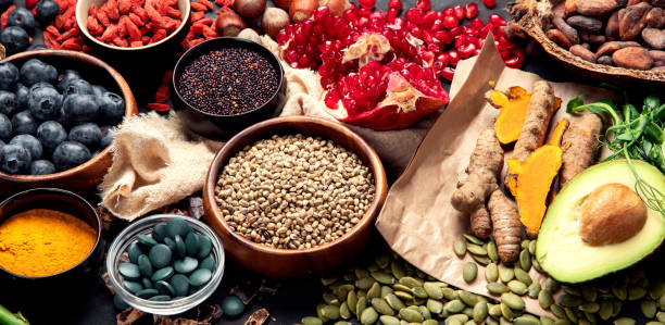 istock Healthy food clean eating selection. 2201198683