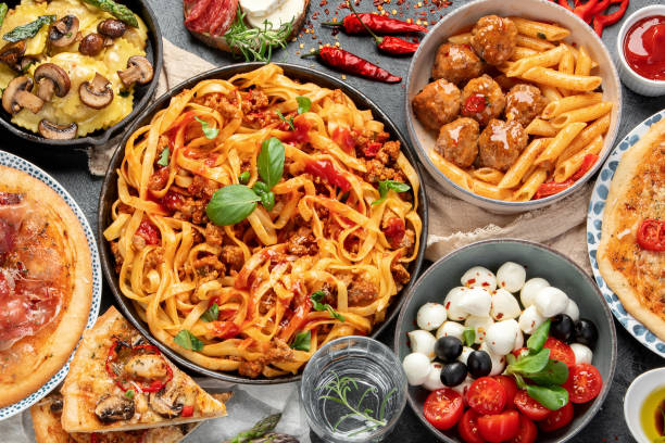 istock Assortment of italian food. 2201198799