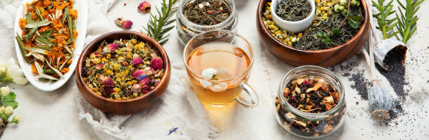 istock Assortment of herbal tea. 2201198913