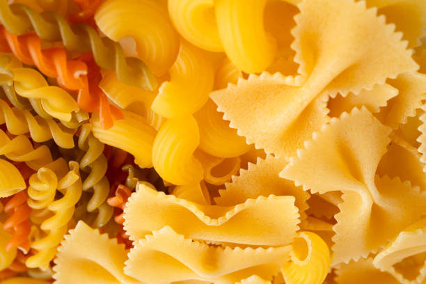 Pasta noodles for cooking Italian food.