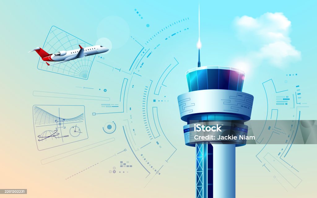 Control Tower 2 Controltower2 Stock Illustration - Download Image Now - Airport, Air ...