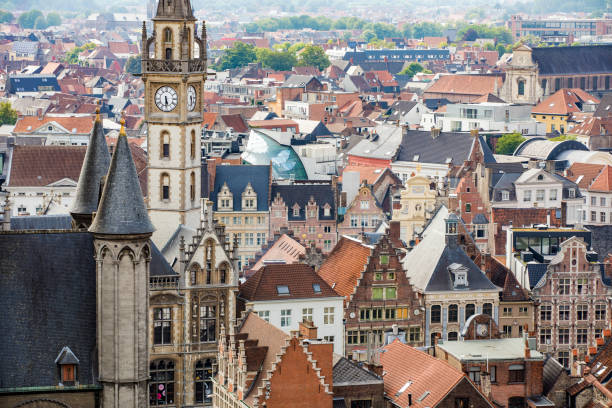 istock View over Ghent, Belgium 2201205012