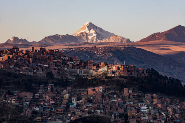istock Sunset over La Paz Bolivia 2201205534