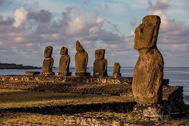 istock Sunrise over Ahu Tahai on Easter Island 2201208007