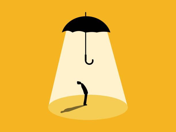 istock Insurance, Business Protection, Businessman With Umbrella 2201208167
