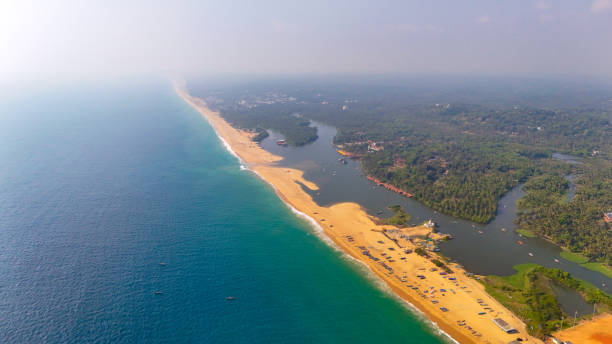 istock Bird's Eye Drone View of Poovar Island's Breathtaking Scenery 2201210121